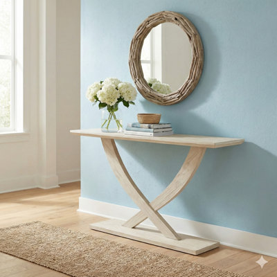 Lyndel 57.25'' Solid Wood Console Table