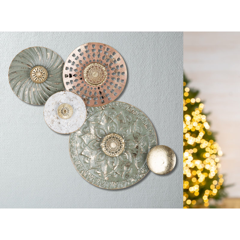 Boho Abstract Wall Decor on Metal