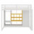 Wood Loft Bed With Wardrobe, Shelves And Cabinet-1764486994-1764486995