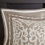 Ensemble d'édredon 8 pièces jacquard brun clair / ivoire très grand-121790541-121790540