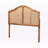 Fairview Headboard with Synthetic Rattan Frame in Brown Finish, 49.95'' H X 61.09'' W X 0.8'' D-383923783