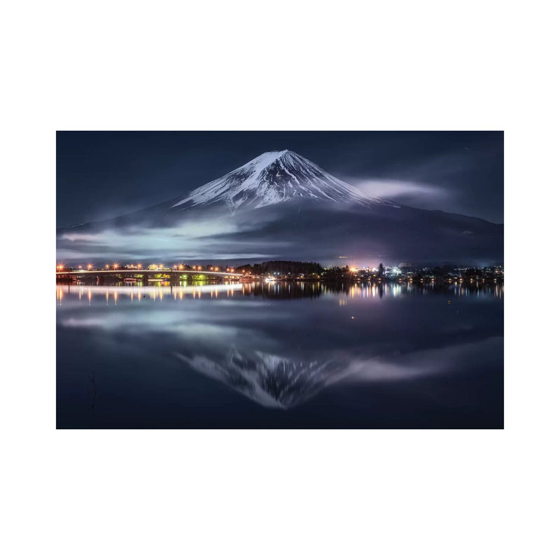 Mount Fuji XIX 1 Piece Wall Art on Canvas, 45.72cm H x 66.04cm W x 3.81cm D, Wrapped Canvas