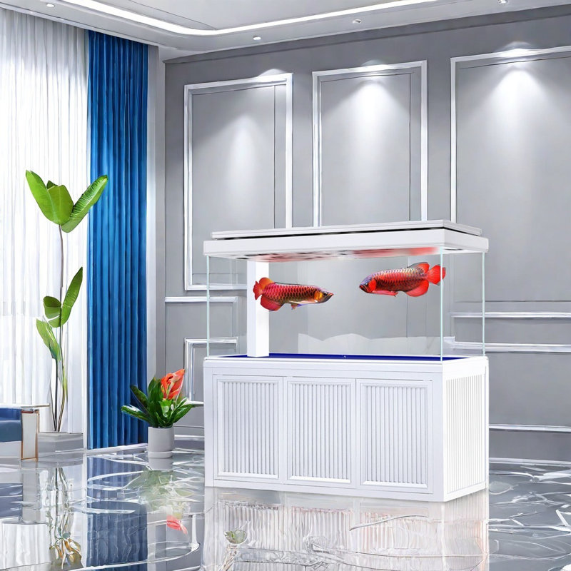Aquarium noir rectangulaire minimaliste Eco, 165 gallons (H 66,1 po x l 70,8 po x P 19,6 po)