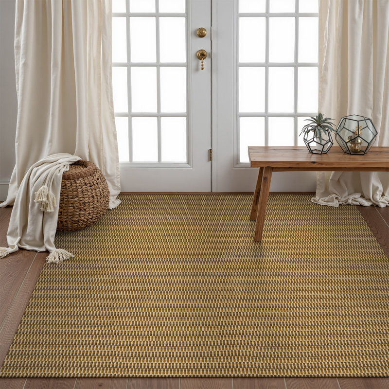  Tapis tissé en coton Carlson , Rectangulaire 3 pi x 5 pi