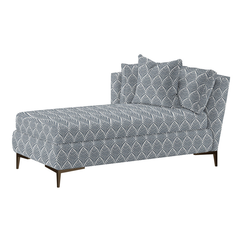 Aiden Chaise Lounge, Antique Bronze, Left Hand Facing, Bond Linen (Performance fabric) 1086-92