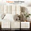 Upholstered Platform Bed Frame with Soft Cloud Headboard-1179196041