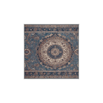 Machine Washable Gray Area Rug