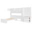 Lit plateforme simple en bois avec bureau intégré, garde-robe et solutions de rangement, parfait pour les espaces de vie modernes et efficaces-1105985612