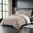 Elsie Linen Look Duvet Cover 8 Piece Designer Set-101216982-101216968