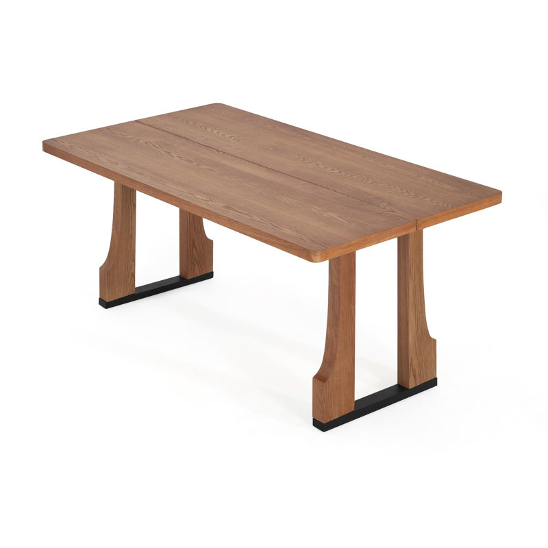 Table de salle à manger rectangulaire 63 "(couleur naturelle) (table de salle à manger seulement), Naturel