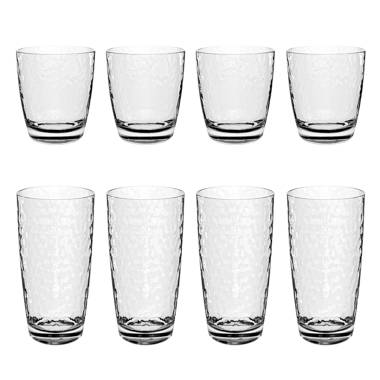 Clarimond Bubble 23 oz Jumbo Clear, Set of 8 Birch Lane