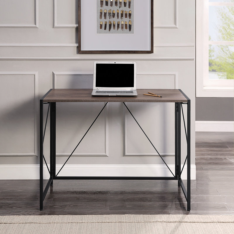 Bureau Bazartete, Chêne gris / Noir
