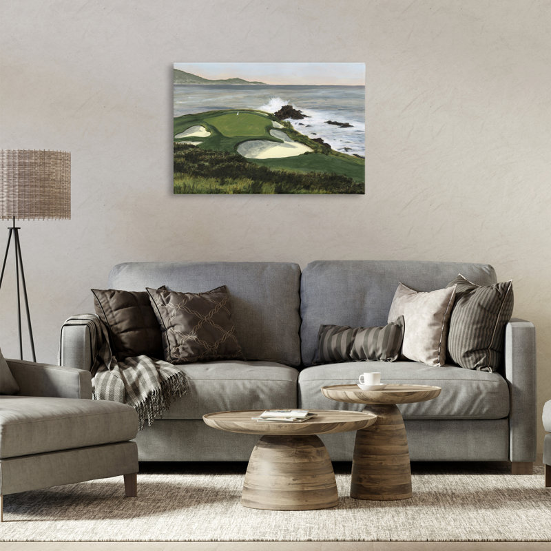 "Coastal Golf Course", art mural par Michael Willett, H 20 po x l 30 po