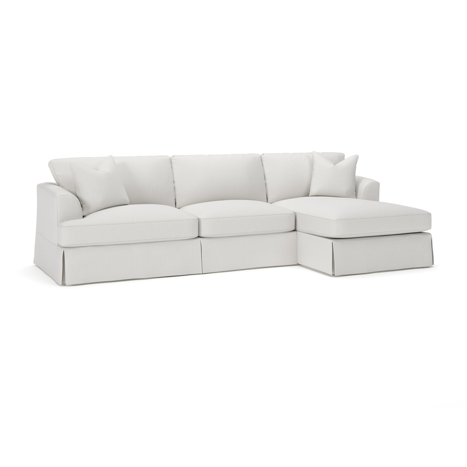 Lucia Chaise Sectional, Right Hand Facing, Macarena Beige