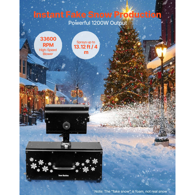 Machine à neige oscillante sans fil 1200W