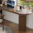 Walnut Curved Solid Wood desk-108687337-108687338