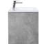 Meuble-lavabo mural simple de 48 po Agostini-772812779