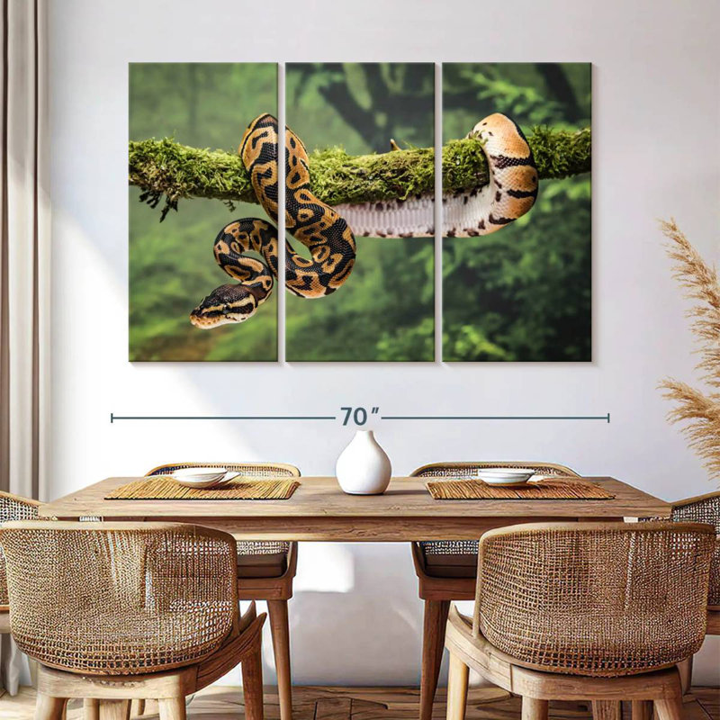 Brampt Python On Branch, 42" H x 65" W