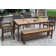 Fleur 7 - Person Wood Patio Dining Set with Rectangular Table