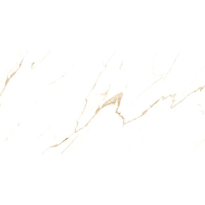 Carrelage mural et de sol en porcelaine polie et dorée 24 po x 48 po Aurelle