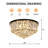 Jabiel 8 light Flush Mount K9 luxury crystal chandelier