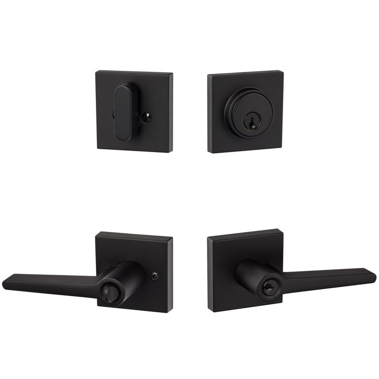 Sure-Loc Hardware Basel Square Entry Lever With Deadbolt Combo