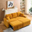 Canapé-lit 80 po en velours côtelé pliable avec porte-gobelet et coussin-335094550
