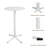 Round Metal Base Dining Table-95377415