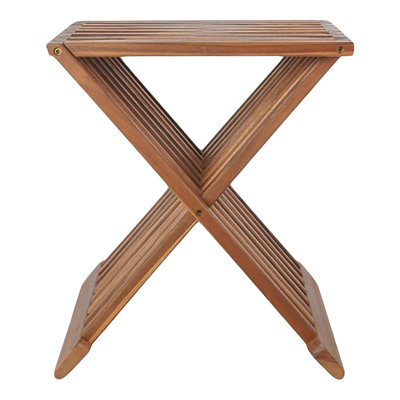 Kontney Solid Wood Accent Stool