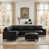 Black+PU Leather selected