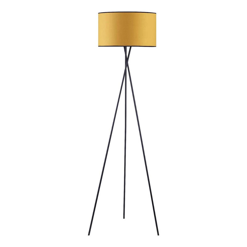 Ritwik 150cm Tripod Floor Lamp, Satin Black, Black