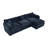 Modern Chenille Loveseat Sofa Couch With Ottoman-506217871-506217867