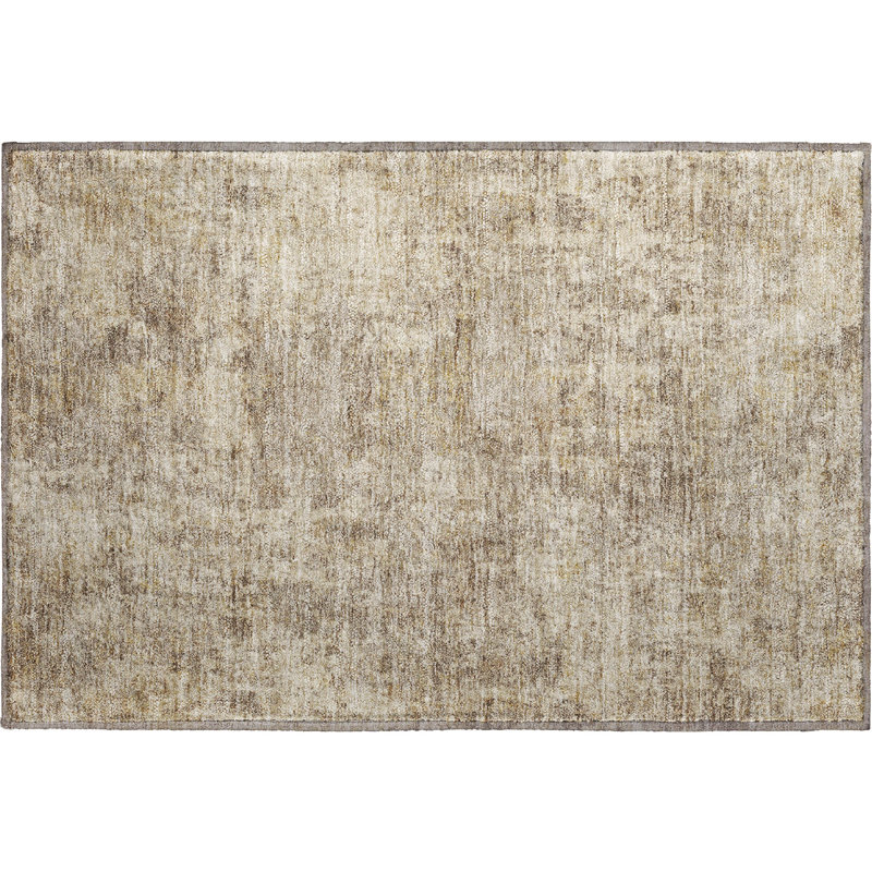 Premium Machine Washable Mayfield AMF2061 Abstract Rug, 1'8" x 2'6", Taupe