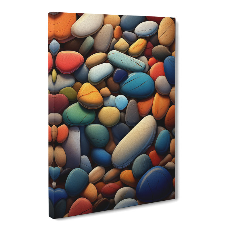 Pebbles Digital - Wrapped Canvas, 50cm H x 35cm W x 3cm D