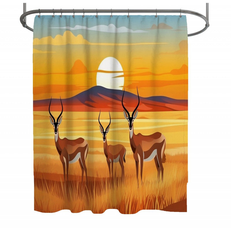 Rideau de douche Antilope, H 73 po x l 70 po