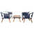 Navy Frame/Beige Cushion