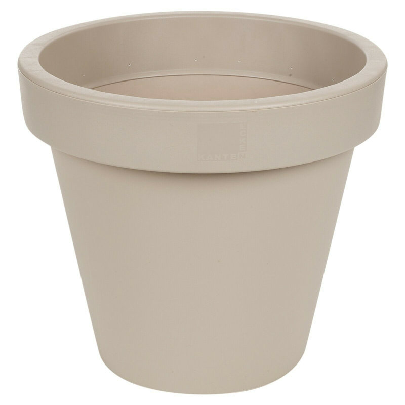 Carper Pot Planter, 30cm H x 35cm W x 35cm D, Taupe