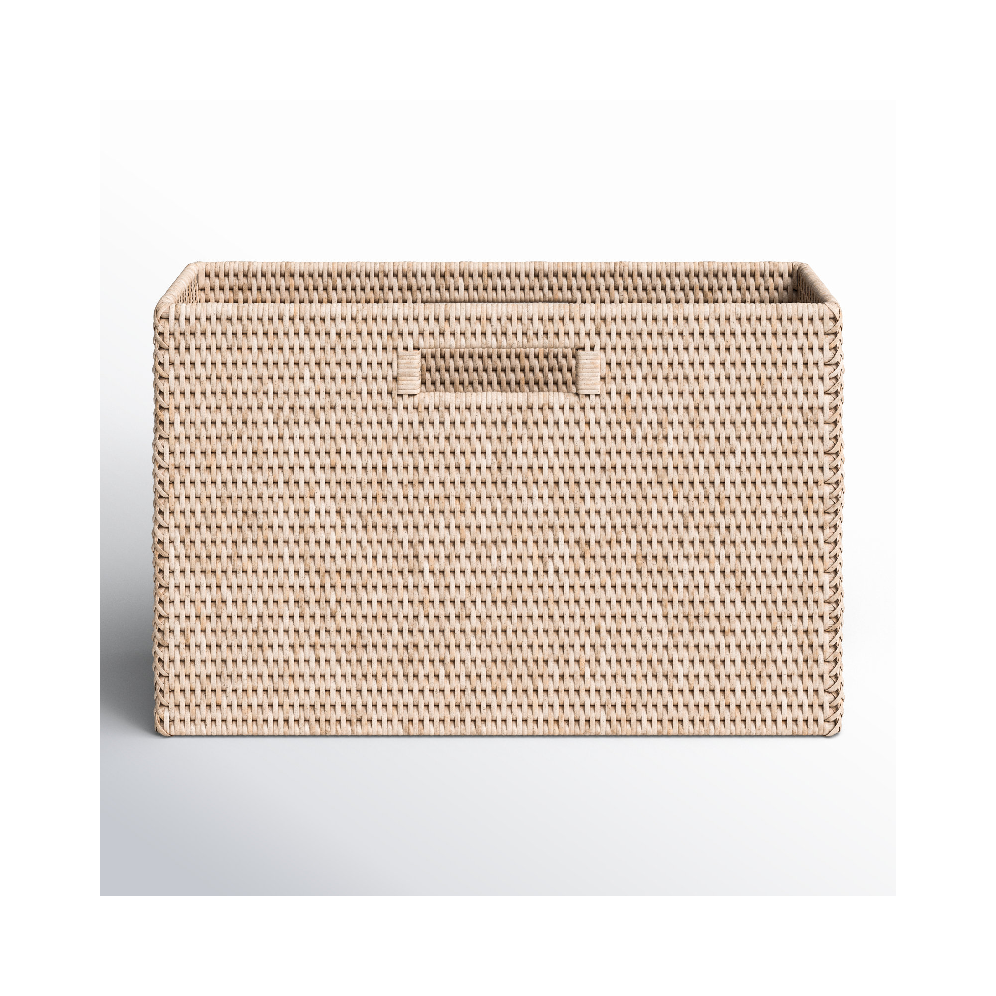 Rattan Magazine Rack, White Wash