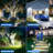 Solar Spot Lights Outdoor Waterproof, Bright Solar Lights Outdoor With 16 Extra-large Leds, 3 Modes Landscape Spotlights, 2-in-1 Solar Powered Light For Yard Flag Garden