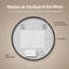 Miroir de salle de bain rond à rétroéclairage à DEL de 36 po avec cadre à DEL, 3 lumières à intensité variable, antibuée, commande tactile-493891138-495389937