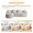 Boneless 2-piece L-shaped Sectional Sofa With Curved Design And Left-facing Chaise-803724249
