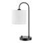 Lampe de table en fer 19 pouces avec port USB Lybrin