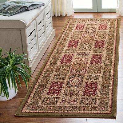 Tapis oriental vert Malayah Klose