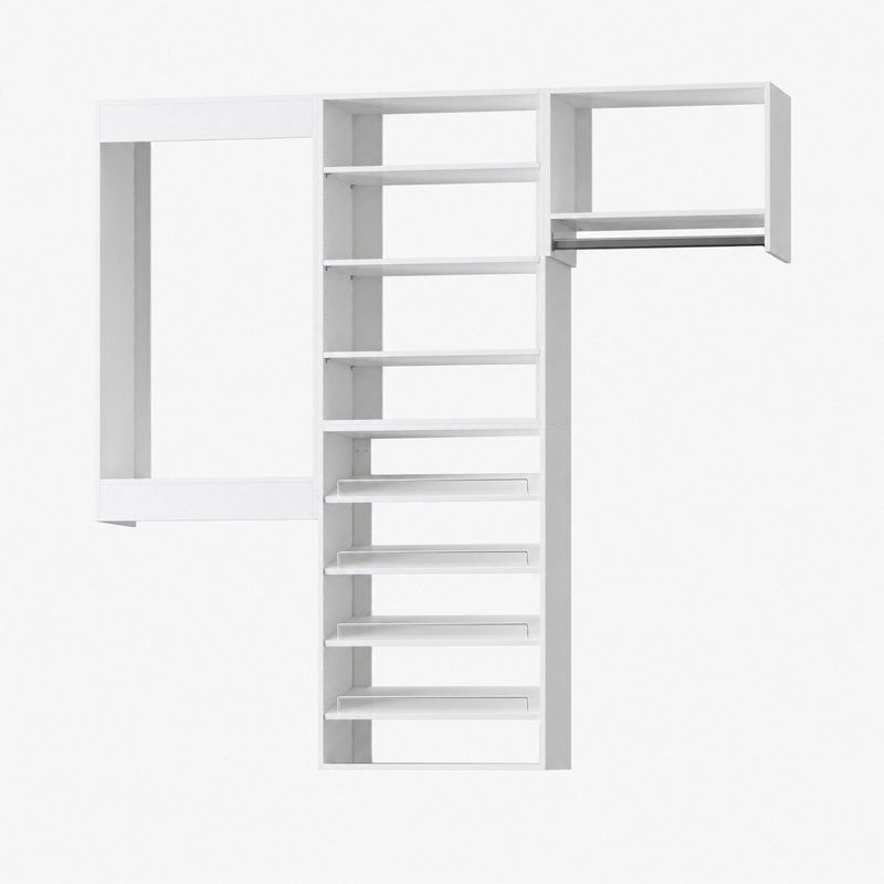 Système de garde-robe modulaire, conception polyvalente et personnalisable pour un rangement et une organisation efficaces