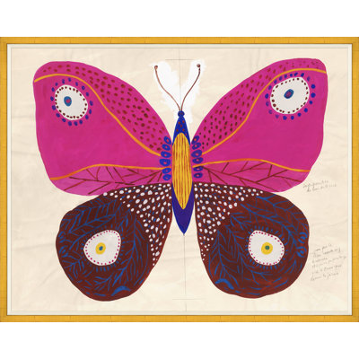 Butterfly Pink Print by Paule Marrot