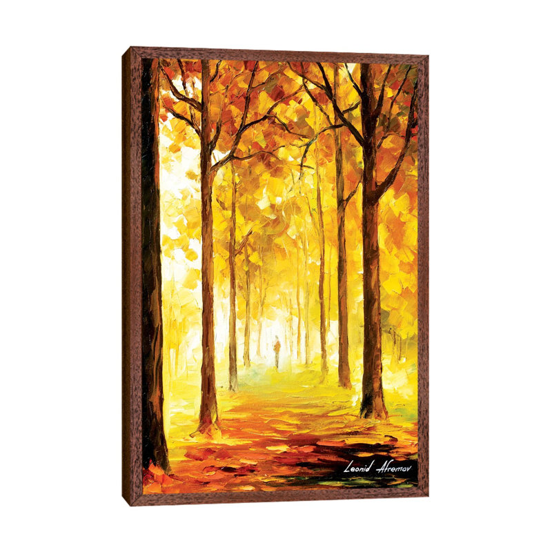 Yellow Mood by Leonid Afremov - Painting on Canvas, Classic Wood Framed Canvas, 66.04 cm H x 45.72 cm W