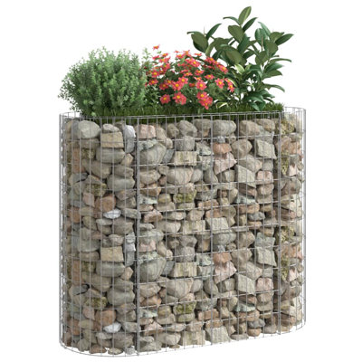 Dakota Fields Gabion Raised Bed Galvanised Iron 