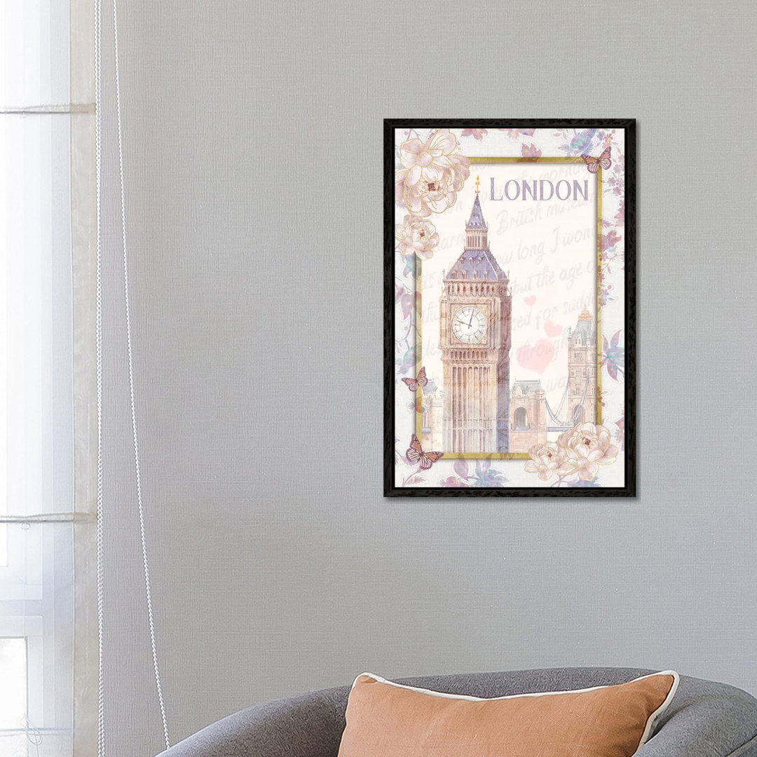 London Town von Claudia McKinney - Galerie-verpackte Leinwand Giclée auf Leinwand