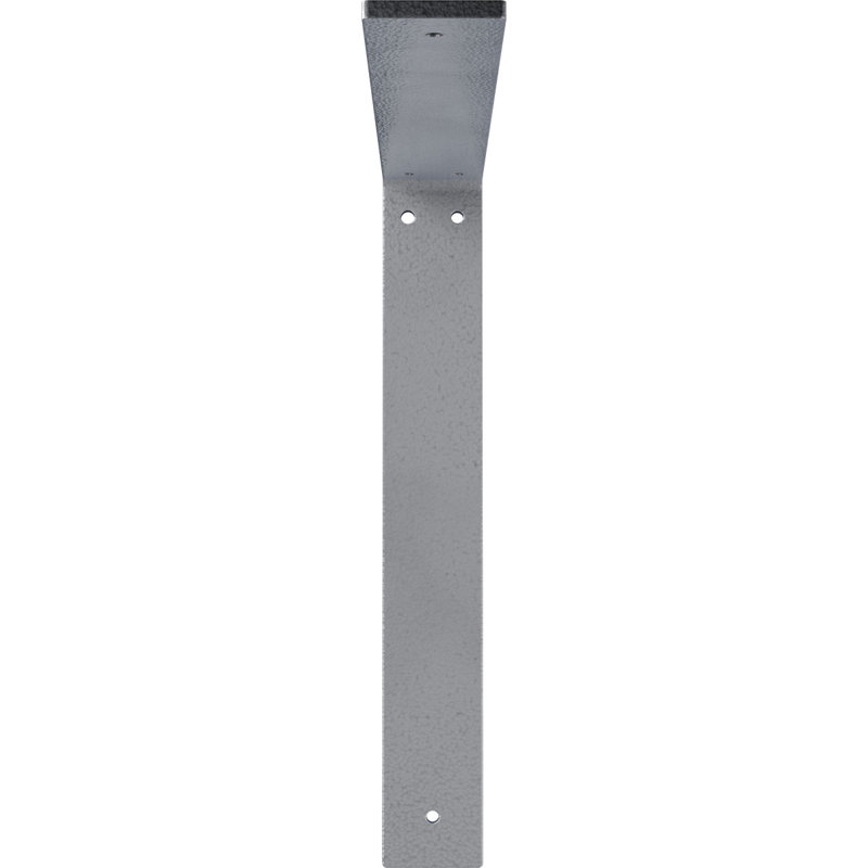 2"W x 14"D x 14"H Hamilton Steel Bracket, Powder Coated Black, Powder Coated Black, 14" H x 2" W x 14" D