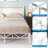 Full Size Bed Frame With Headboard & Footboard, Easy Assembly Sturdy Metal Platform Bed, Anti-slip & Silent Support, No Box Spring Needed With Underbed Storage, Modern Bedroom Furniture, White-1753690432-1753690463